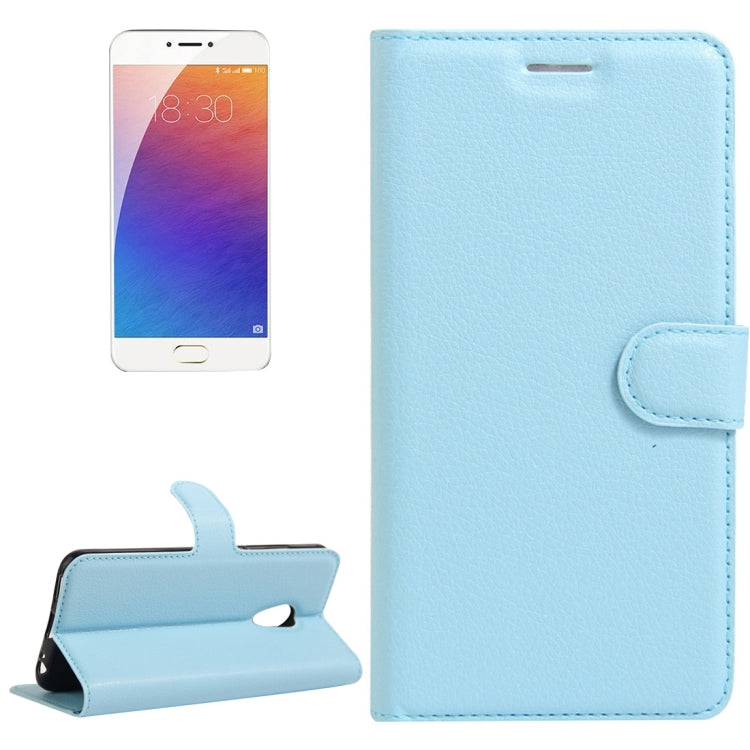 For Meizu M3E / Meilan E Litchi Texture Horizontal Flip Leather Case with Holder & Card Slots & Wallet
