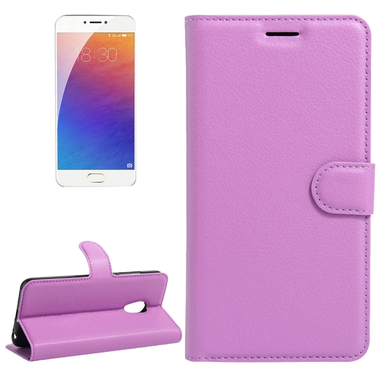 For Meizu M3E / Meilan E Litchi Texture Horizontal Flip Leather Case with Holder & Card Slots & Wallet