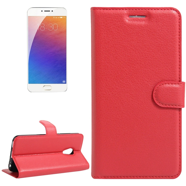 For Meizu M3E / Meilan E Litchi Texture Horizontal Flip Leather Case with Holder & Card Slots & Wallet