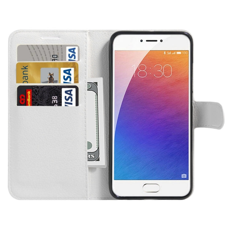 For Meizu M3E / Meilan E Litchi Texture Horizontal Flip Leather Case with Holder & Card Slots & Wallet