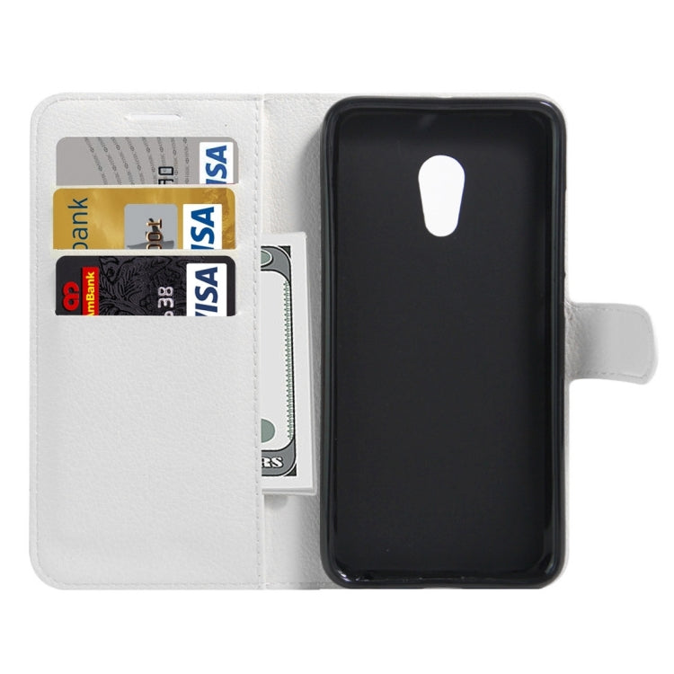For Meizu M3E / Meilan E Litchi Texture Horizontal Flip Leather Case with Holder & Card Slots & Wallet