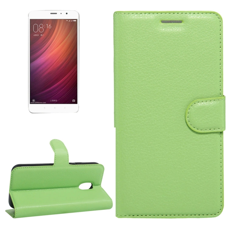 For Xiaomi Redmi Note 4 Litchi Texture Horizontal Flip Leather Case with Holder & Card Slots & Wallet