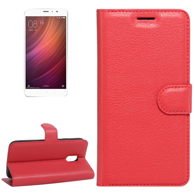 For Xiaomi Redmi Note 4 Litchi Texture Horizontal Flip Leather Case with Holder & Card Slots & Wallet