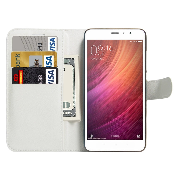 For Xiaomi Redmi Note 4 Litchi Texture Horizontal Flip Leather Case with Holder & Card Slots & Wallet