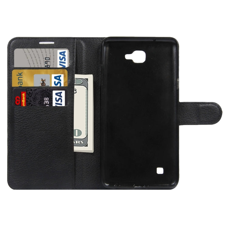 For LG X5 Litchi Texture Horizontal Flip Leather Case with Holder & Card Slots & Wallet