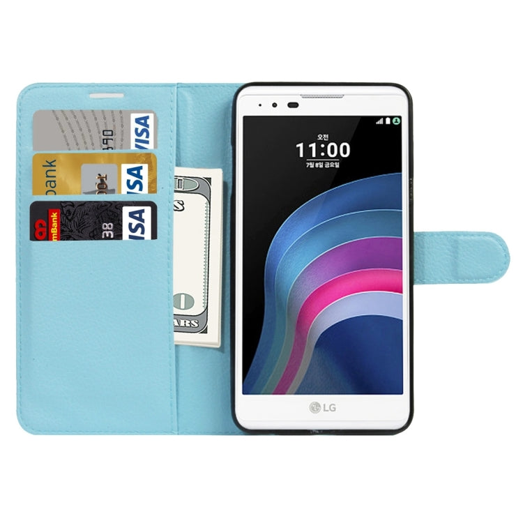 For LG X5 Litchi Texture Horizontal Flip Leather Case with Holder & Card Slots & Wallet