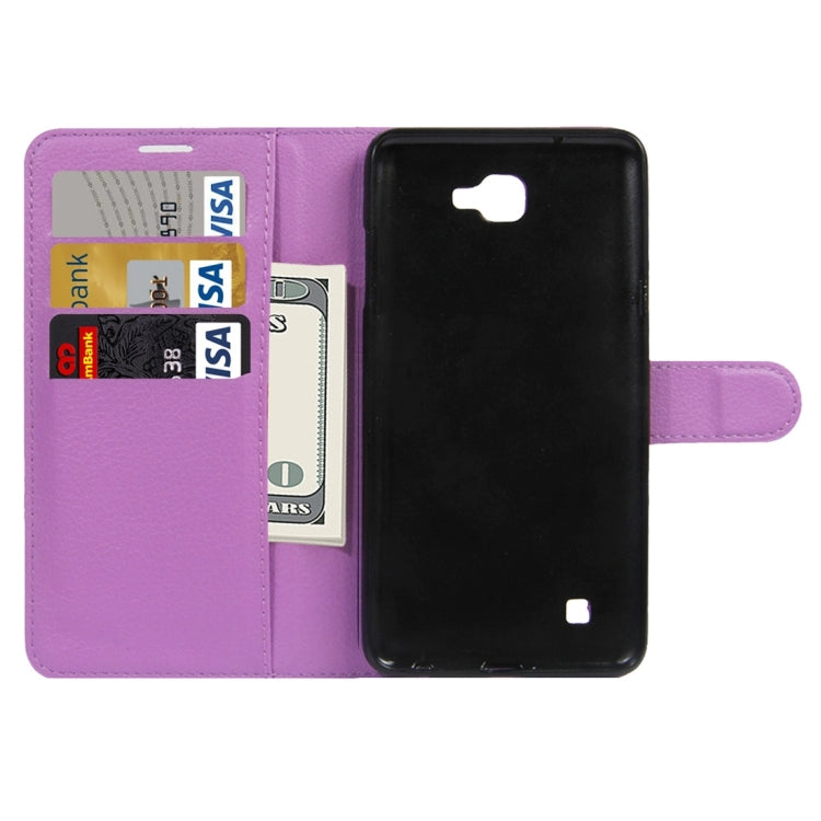 For LG X5 Litchi Texture Horizontal Flip Leather Case with Holder & Card Slots & Wallet