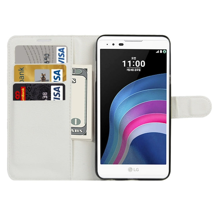 For LG X5 Litchi Texture Horizontal Flip Leather Case with Holder & Card Slots & Wallet