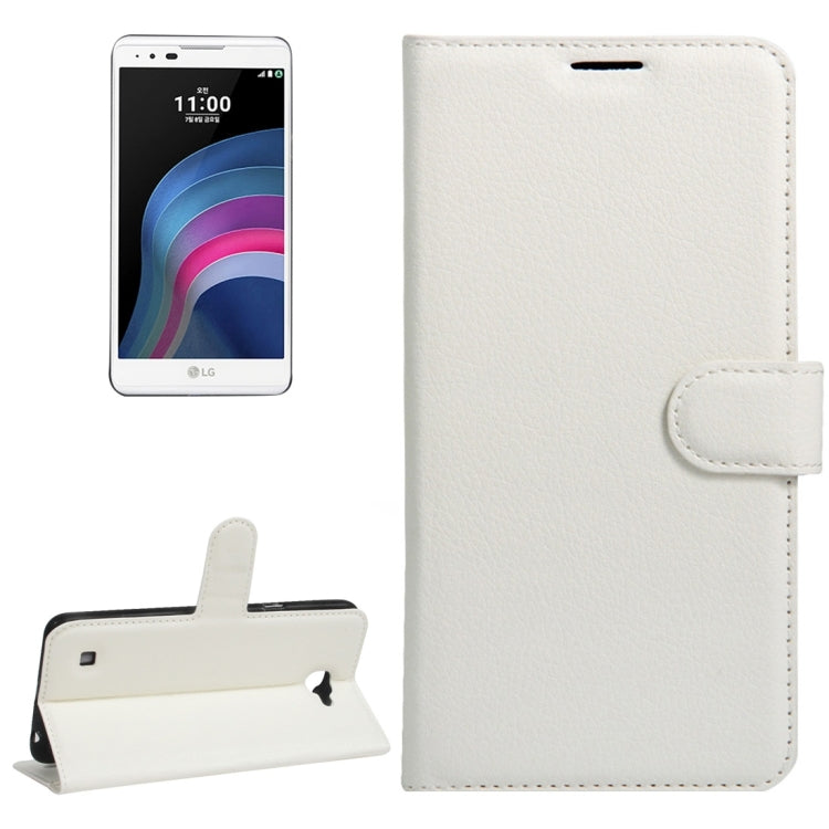 For LG X5 Litchi Texture Horizontal Flip Leather Case with Holder & Card Slots & Wallet