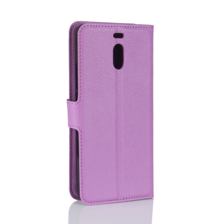 For Meizu M6 Note Litchi Texture PU +TPU Horizontal Flip Leather Case With Holder & Card Slots & Wallet