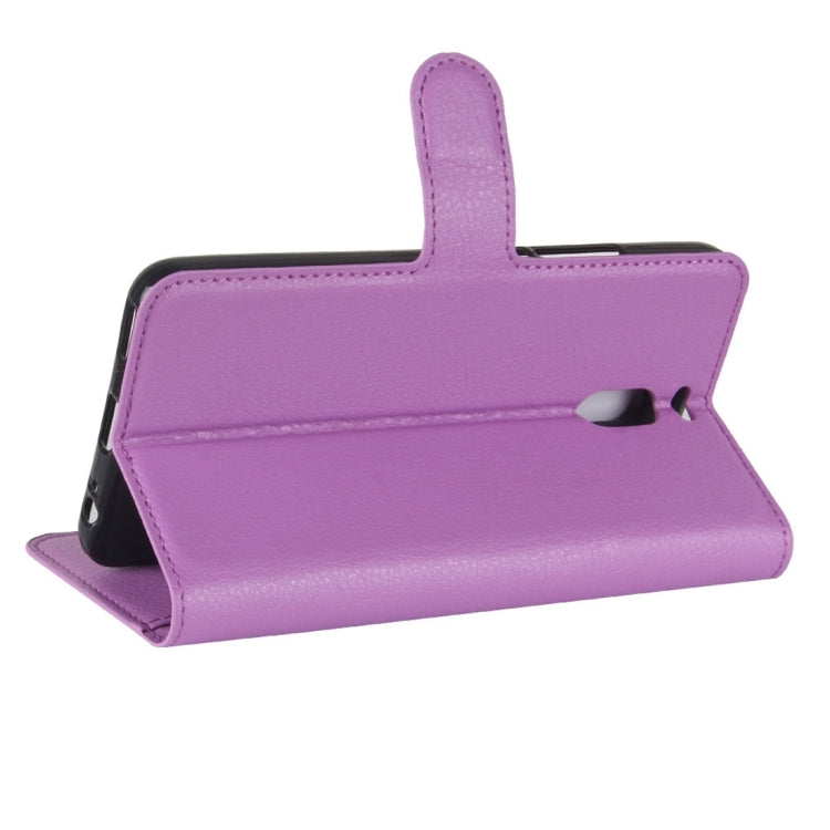 For Meizu M6 Note Litchi Texture PU +TPU Horizontal Flip Leather Case With Holder & Card Slots & Wallet