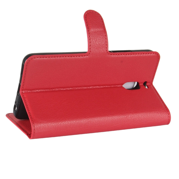 For Meizu M6 Note Litchi Texture PU +TPU Horizontal Flip Leather Case With Holder & Card Slots & Wallet