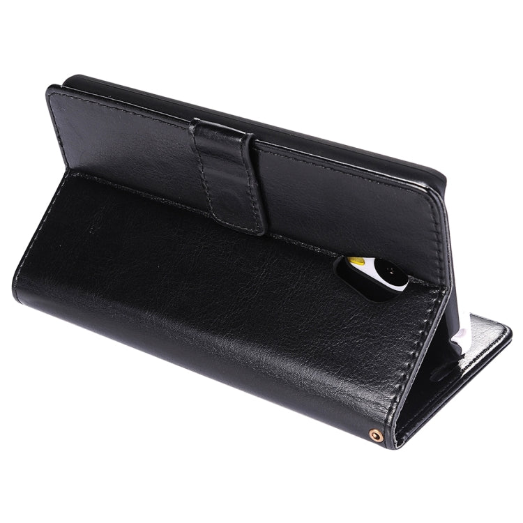 For Meizu M2 Note Crazy Horse Texture Horizontal Flip Leather Case with Photo Frame & Holder & Card Slots & Wallet & Lanyard