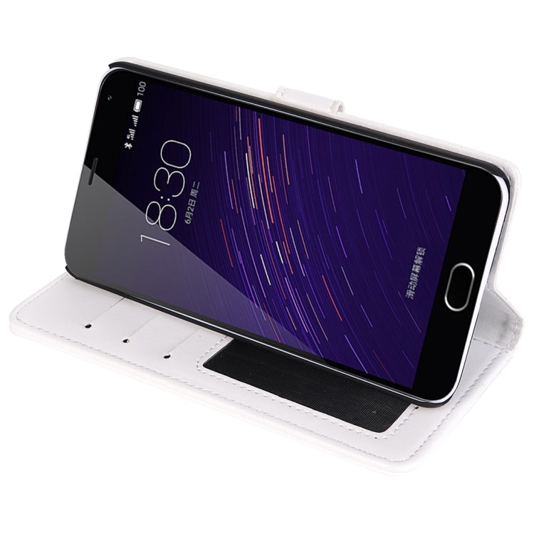 For Meizu M2 Note Crazy Horse Texture Horizontal Flip Leather Case with Photo Frame & Holder & Card Slots & Wallet & Lanyard