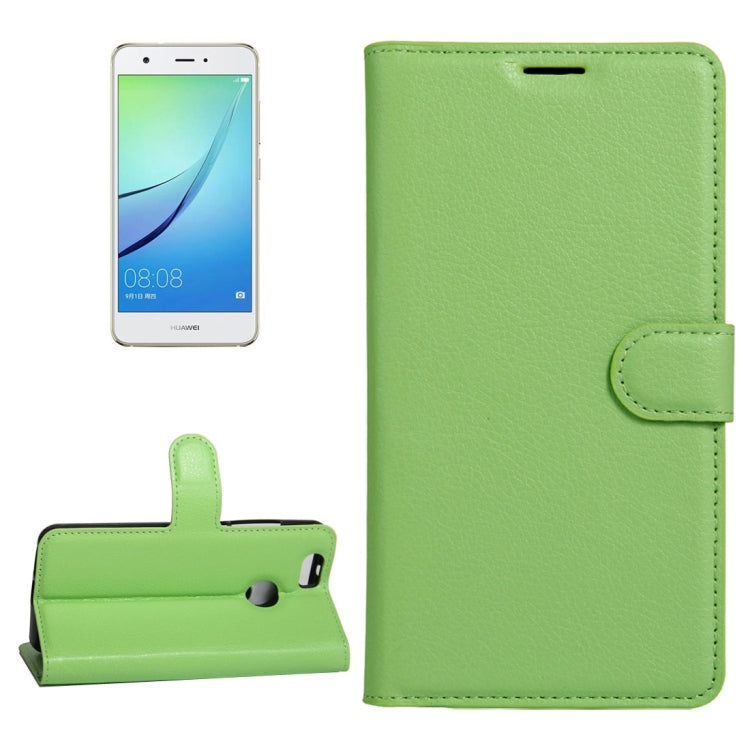 For Huawei nova Litchi Texture Horizontal Flip Leather Case with Holder & Card Slots & Wallet