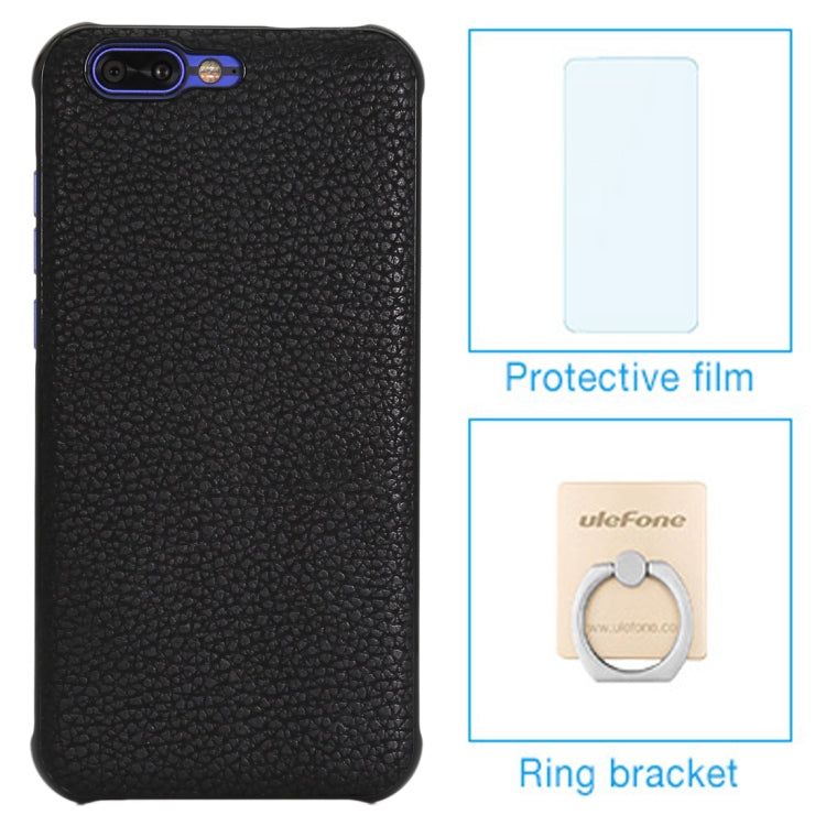 Ulefone for T1 (MPH1595) PU Leather Case + Screen Film + Ring Holder