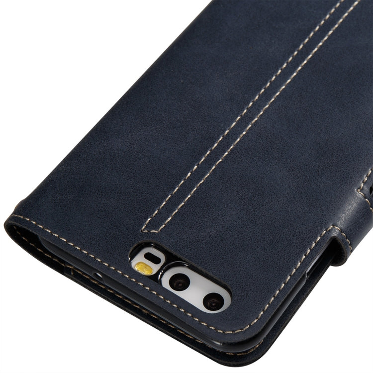 For Huawei P10 Retro Crazy Horse Texture Horizontal Flip PU Leather Case with Card Slots & Wallet & Hand Strap