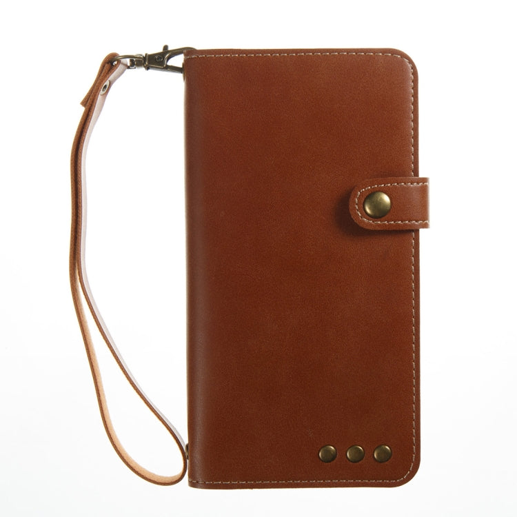 For Huawei P10 Retro Crazy Horse Texture Horizontal Flip PU Leather Case with Card Slots & Wallet & Hand Strap