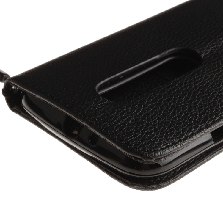 For Motorola Moto G (3rd Gen.) Litchi Texture Horizontal Flip Leather Case with Holder & Card Slots & Wallet & Photo Frame & Lanyard