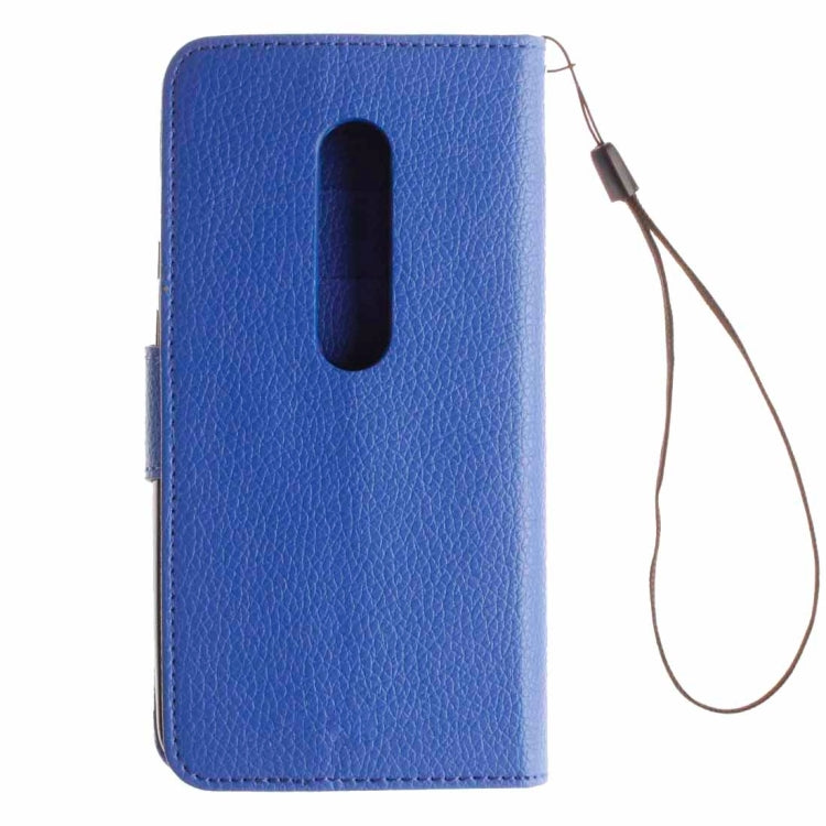 For Motorola Moto G (3rd Gen.) Litchi Texture Horizontal Flip Leather Case with Holder & Card Slots & Wallet & Photo Frame & Lanyard