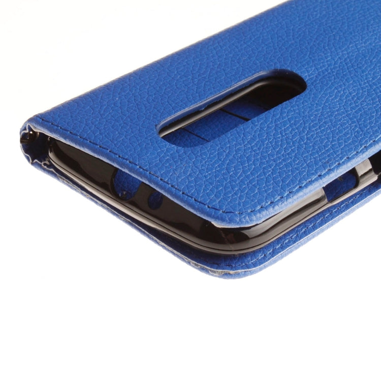 For Motorola Moto G (3rd Gen.) Litchi Texture Horizontal Flip Leather Case with Holder & Card Slots & Wallet & Photo Frame & Lanyard