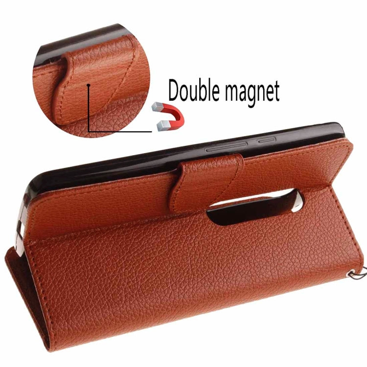 For Motorola Moto G (3rd Gen.) Litchi Texture Horizontal Flip Leather Case with Holder & Card Slots & Wallet & Photo Frame & Lanyard