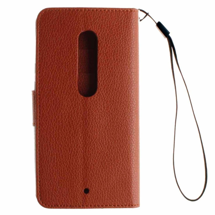 For Motorola Moto X Play Litchi Texture Horizontal Flip Leather Case with Holder & Card Slots & Wallet & Photo Frame & Lanyard