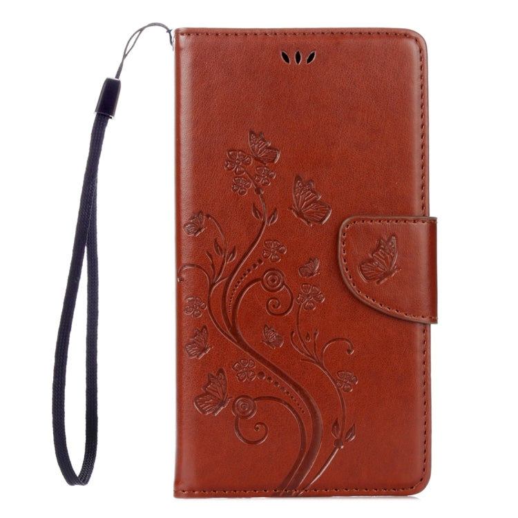 For LG V20 Butterflies Love Flowers Embossing Horizontal Flip Leather Case with Holder & Card Slots & Wallet & Lanyard