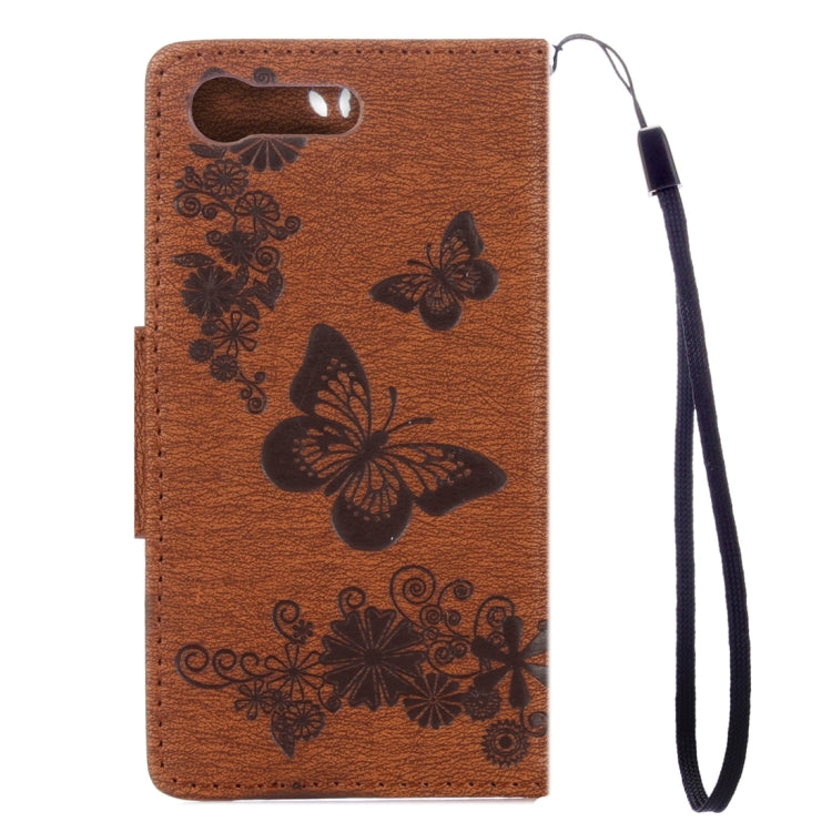 For Sony Xperia X Compact Butterflies Embossing Horizontal Flip Leather Case with Holder & Card Slots & Wallet & Lanyard