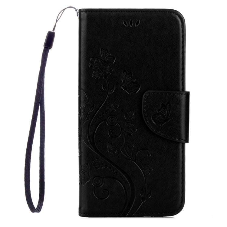 For Lenovo Vibe K5 Butterflies Love Flowers Embossing Horizontal Flip Leather Case with Holder & Card Slots & Wallet & Lanyard