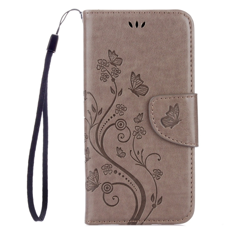 For Lenovo Vibe K5 Butterflies Love Flowers Embossing Horizontal Flip Leather Case with Holder & Card Slots & Wallet & Lanyard
