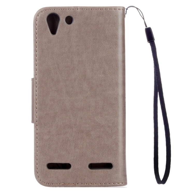 For Lenovo Vibe K5 Butterflies Love Flowers Embossing Horizontal Flip Leather Case with Holder & Card Slots & Wallet & Lanyard