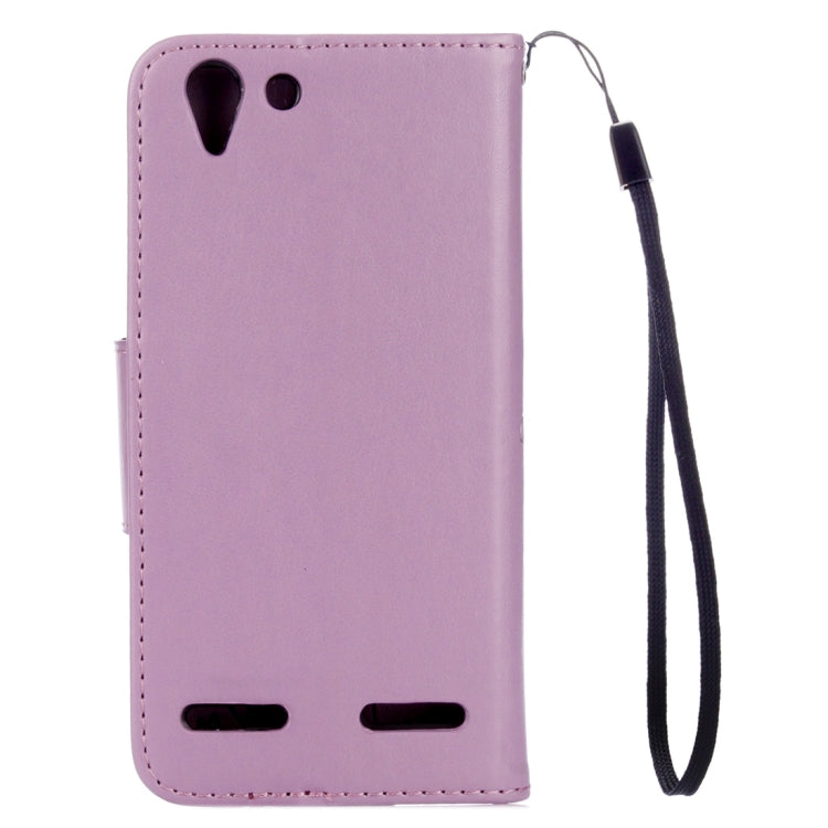 For Lenovo Vibe K5 Butterflies Love Flowers Embossing Horizontal Flip Leather Case with Holder & Card Slots & Wallet & Lanyard
