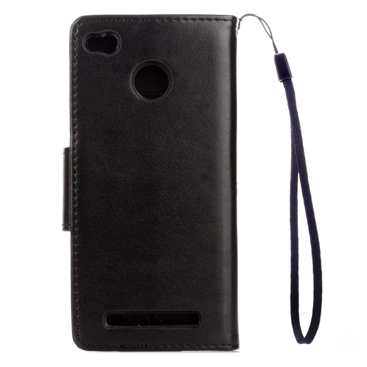 For Xiaomi Redmi 3 Pro / 3s Butterflies Love Flowers Embossing Horizontal Flip Leather Case with Holder & Card Slots & Wallet & Lanyard