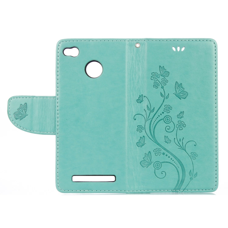 For Xiaomi Redmi 3 Pro / 3s Butterflies Love Flowers Embossing Horizontal Flip Leather Case with Holder & Card Slots & Wallet & Lanyard