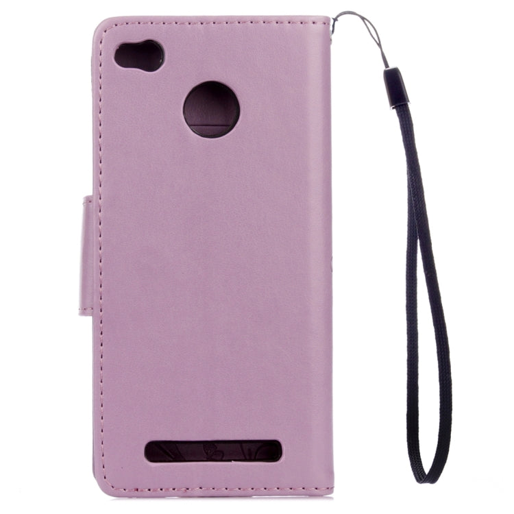 For Xiaomi Redmi 3 Pro / 3s Butterflies Love Flowers Embossing Horizontal Flip Leather Case with Holder & Card Slots & Wallet & Lanyard