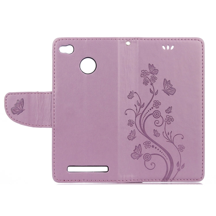 For Xiaomi Redmi 3 Pro / 3s Butterflies Love Flowers Embossing Horizontal Flip Leather Case with Holder & Card Slots & Wallet & Lanyard