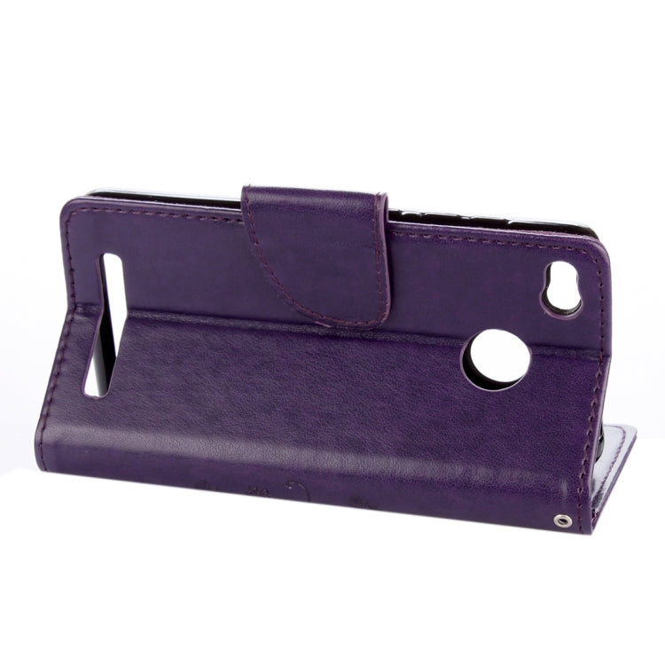 For Xiaomi Redmi 3 Pro / 3s Butterflies Love Flowers Embossing Horizontal Flip Leather Case with Holder & Card Slots & Wallet & Lanyard