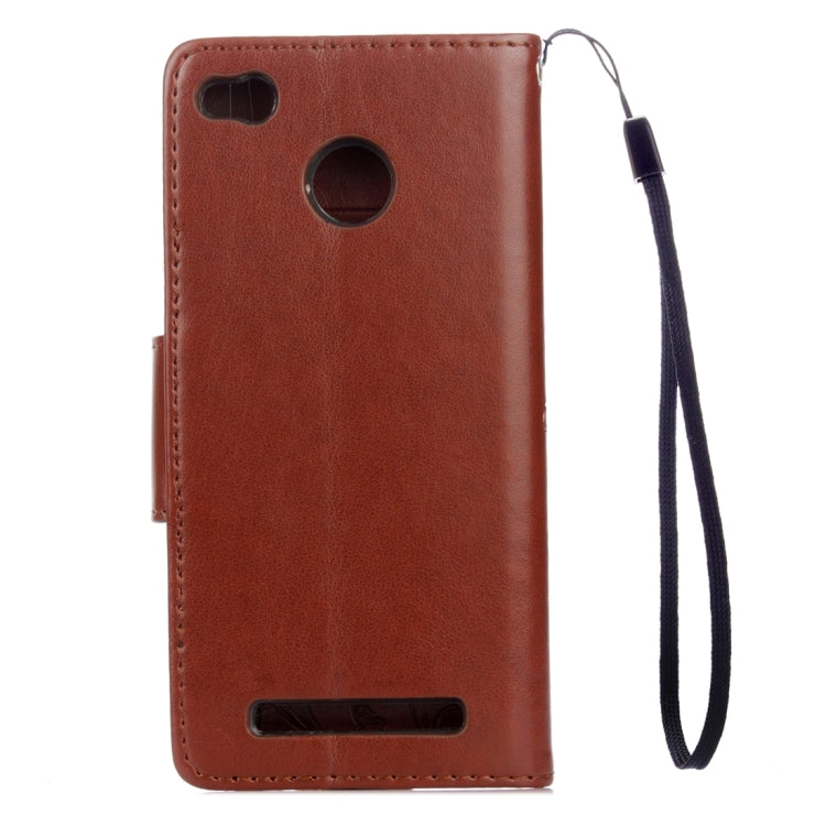 For Xiaomi Redmi 3 Pro / 3s Butterflies Love Flowers Embossing Horizontal Flip Leather Case with Holder & Card Slots & Wallet & Lanyard