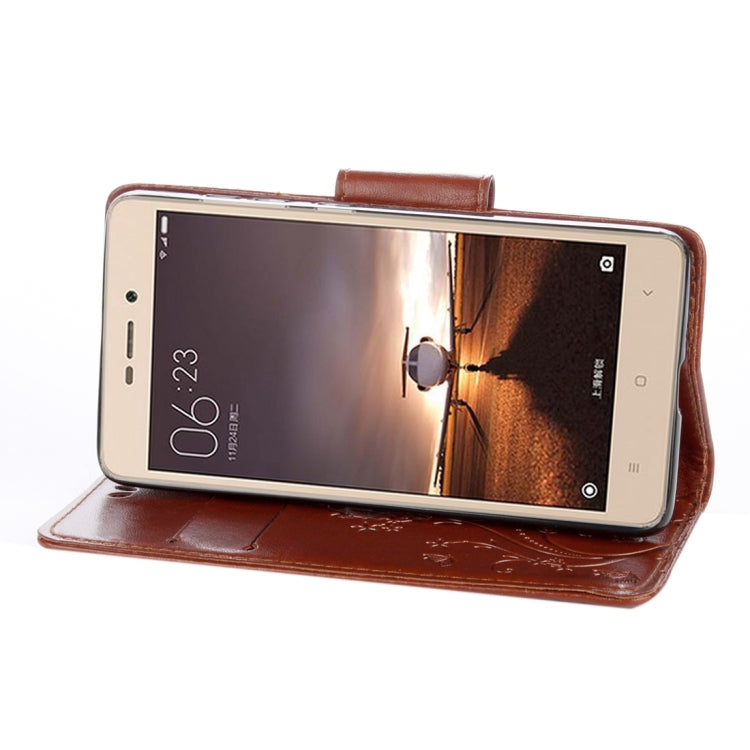 For Xiaomi Redmi 3 Pro / 3s Butterflies Love Flowers Embossing Horizontal Flip Leather Case with Holder & Card Slots & Wallet & Lanyard