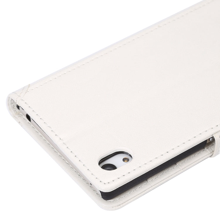 For Sony Xperia Z4 / Z3+ Oil Wax and Crazy Horse Texture Horizontal Flip Leather Case with Photo Frame & Holder & Card Slots & Wallet & Lanyard