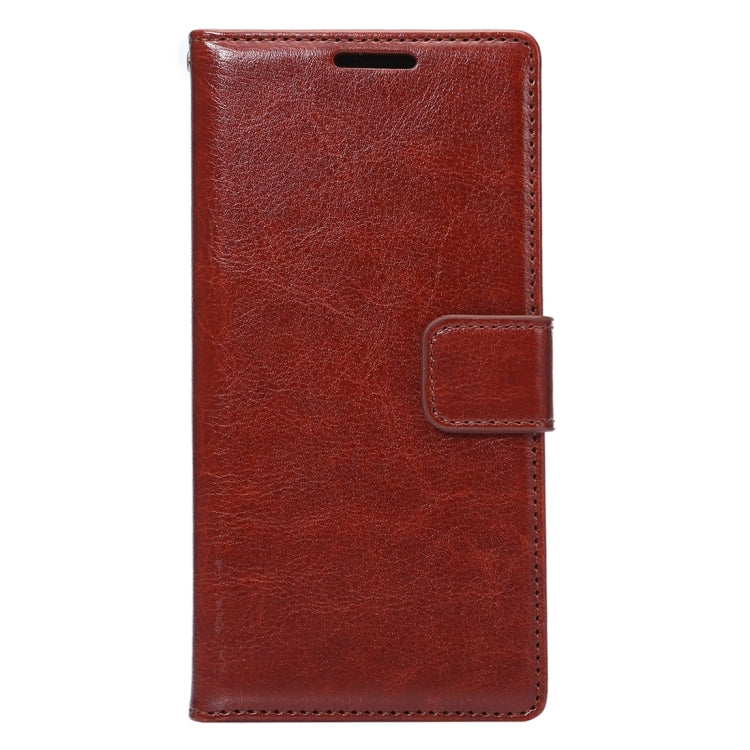 For Sony Xperia Z5 Crazy Horse Texture Horizontal Flip Leather Case with Photo Frame & Holder & Card Slots & Wallet & Lanyard