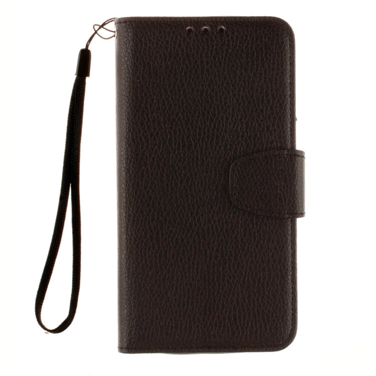 For LG K7 Litchi Texture Horizontal Flip Leather Case with Holder & Card Slots & Wallet & Photo Frame & Lanyard