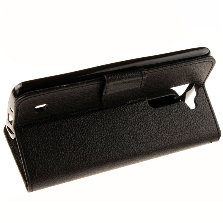 For LG K7 Litchi Texture Horizontal Flip Leather Case with Holder & Card Slots & Wallet & Photo Frame & Lanyard