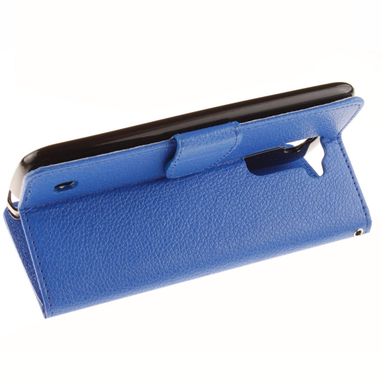 For LG K7 Litchi Texture Horizontal Flip Leather Case with Holder & Card Slots & Wallet & Photo Frame & Lanyard