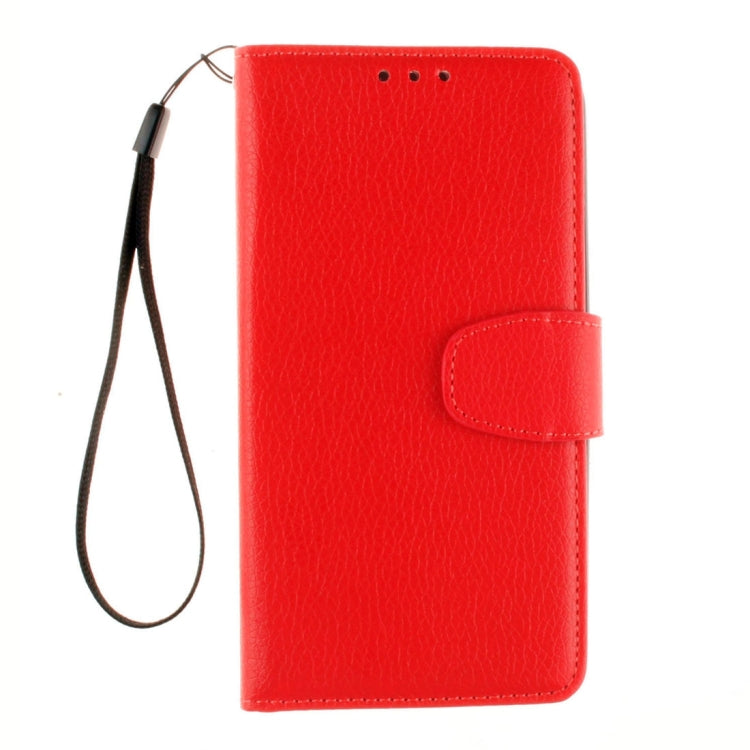 For LG K7 Litchi Texture Horizontal Flip Leather Case with Holder & Card Slots & Wallet & Photo Frame & Lanyard