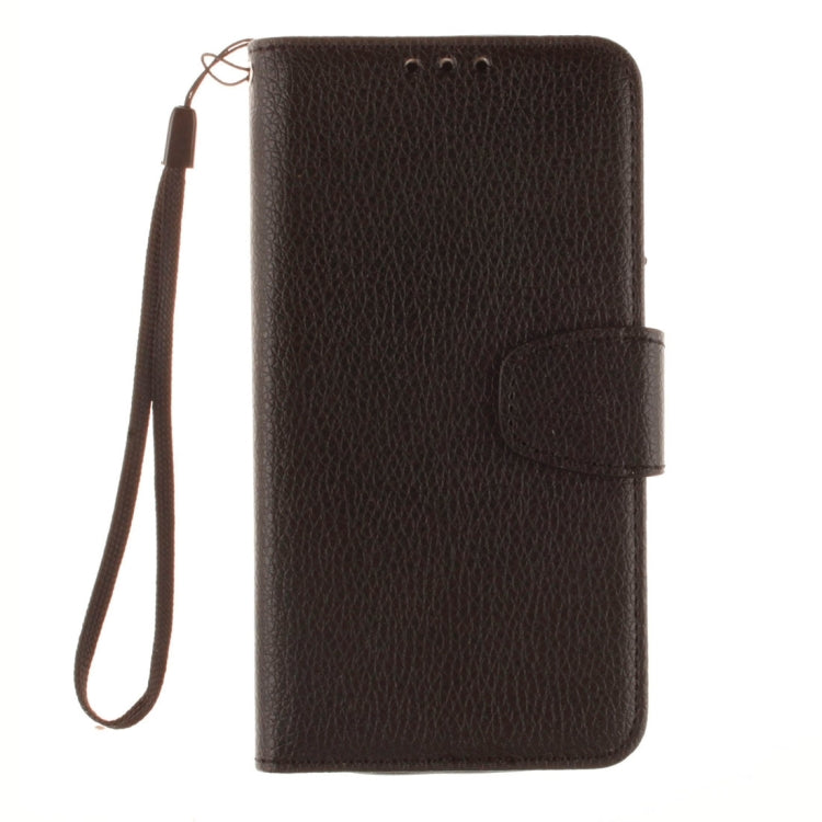 For LG K10 Litchi Texture Horizontal Flip Leather Case with Holder & Card Slots & Wallet & Photo Frame & Lanyard