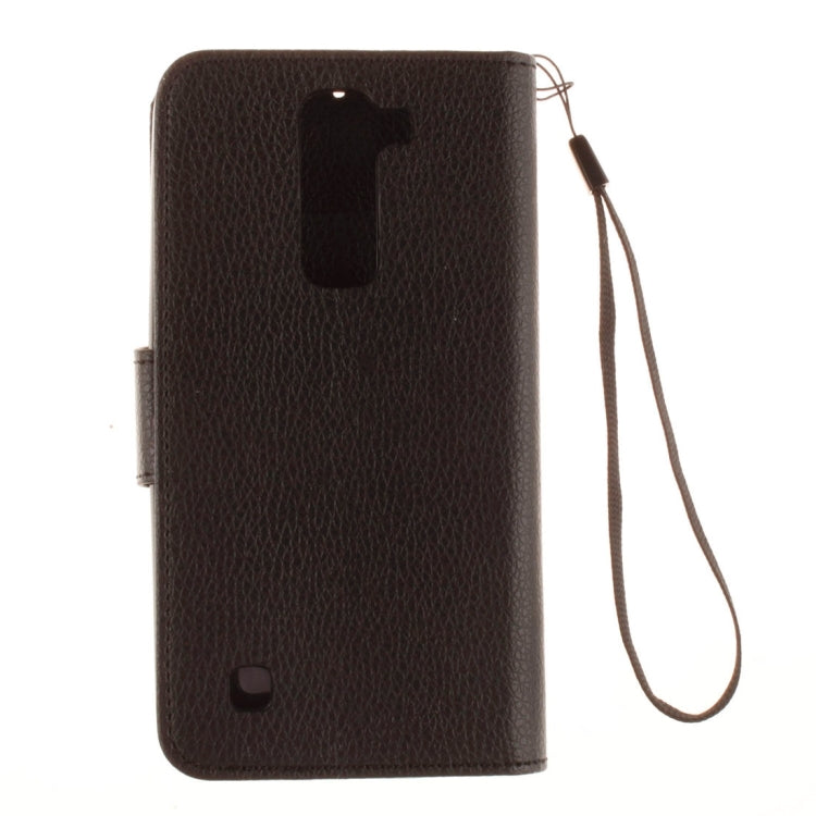 For LG K10 Litchi Texture Horizontal Flip Leather Case with Holder & Card Slots & Wallet & Photo Frame & Lanyard