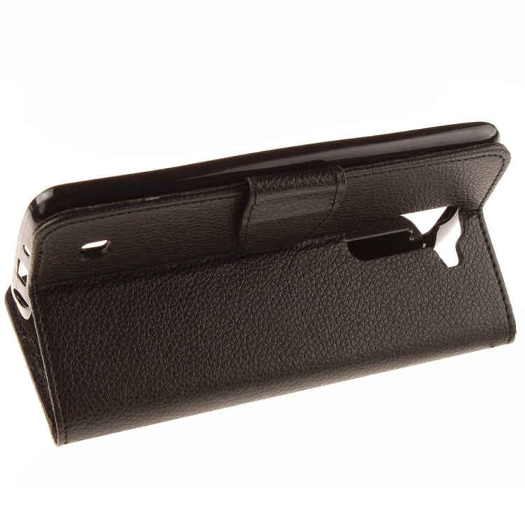 For LG K10 Litchi Texture Horizontal Flip Leather Case with Holder & Card Slots & Wallet & Photo Frame & Lanyard