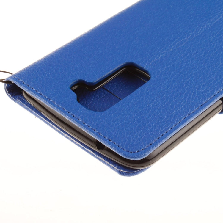 For LG K10 Litchi Texture Horizontal Flip Leather Case with Holder & Card Slots & Wallet & Photo Frame & Lanyard